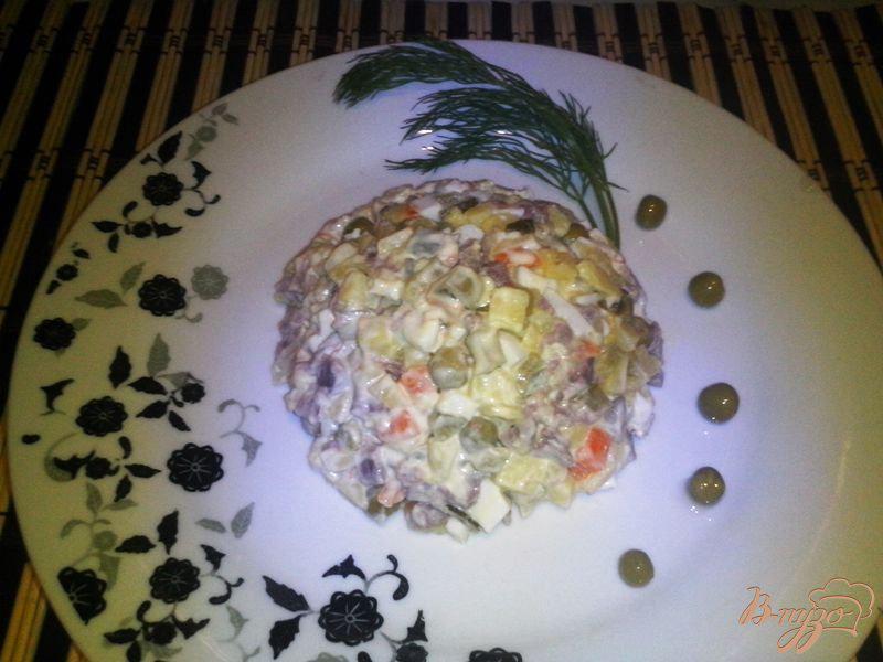 Фото приготовление рецепта: Салат «Русский» с куриными желудками шаг №6