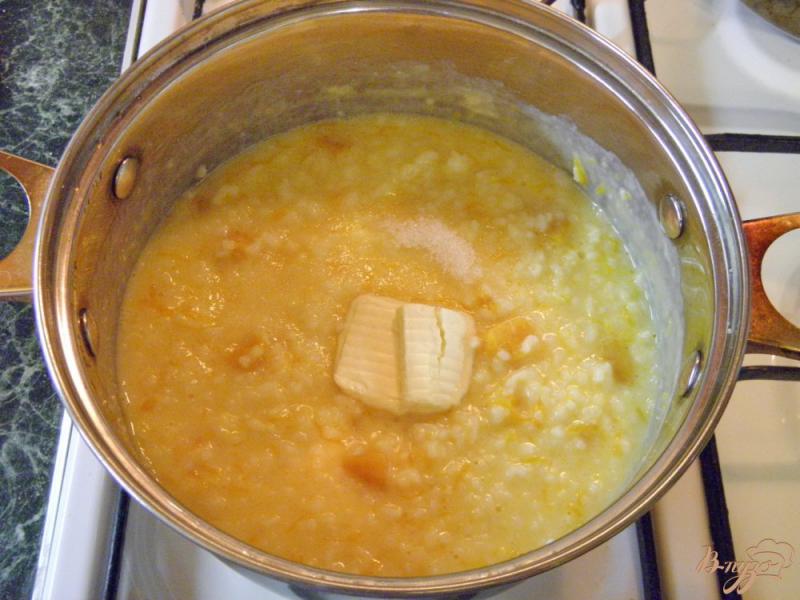 Фото приготовление рецепта: Рисовая каша с тыквой на молоке шаг №5