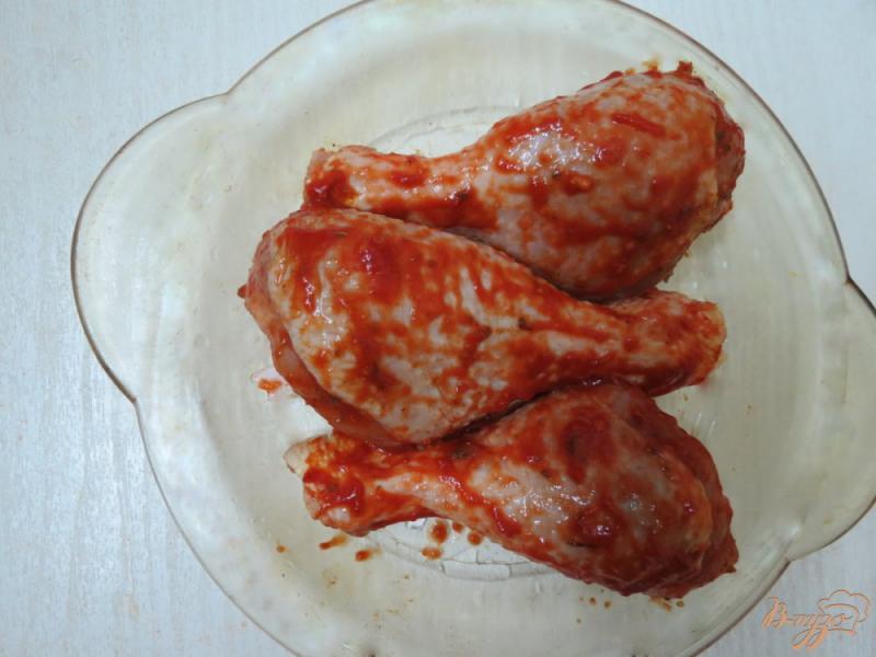Фото приготовление рецепта: Куриные голени запеченные шаг №3