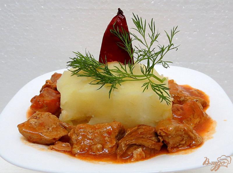 Фото приготовление рецепта: Мясо по- польски шаг №9
