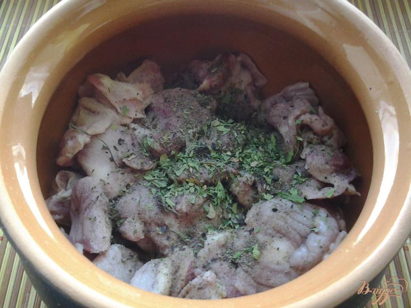 Фото приготовление рецепта: Куриные желудки под луковым соусом в горшочке шаг №7