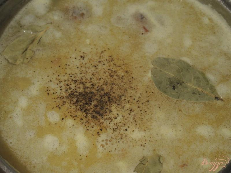 Фото приготовление рецепта: Гороховый суп с рёбрышками шаг №8