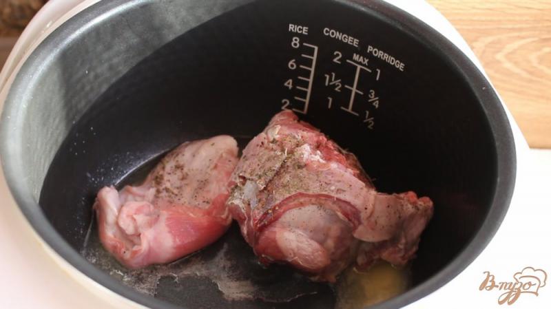 Фото приготовление рецепта: Кролик в мультиварке в сметанном соусе шаг №1