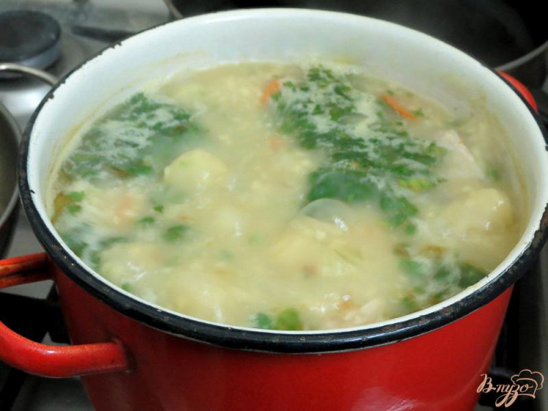 Фото приготовление рецепта: Суп из пшена на бульоне шаг №6