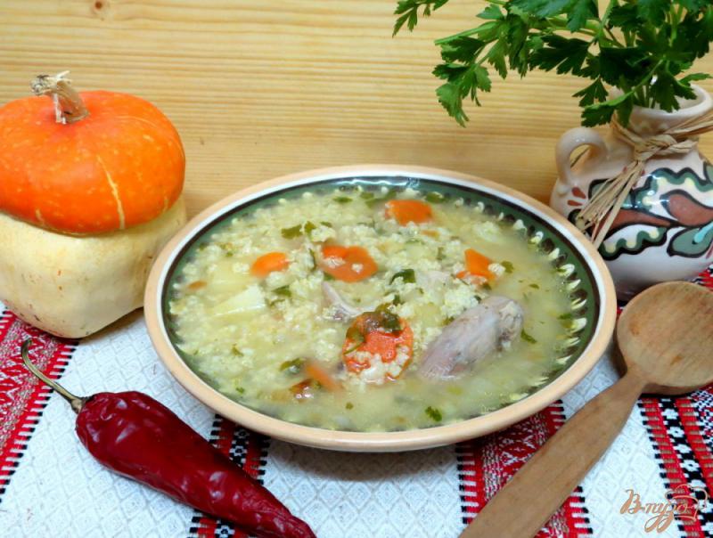 Фото приготовление рецепта: Суп из пшена на бульоне шаг №7