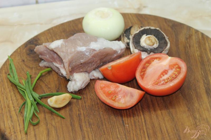 Фото приготовление рецепта: Свинина тушенная с помидорами в томатном соусе шаг №1