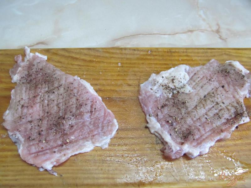 Фото приготовление рецепта: Мясо фаршированное маринованными овощами шаг №1