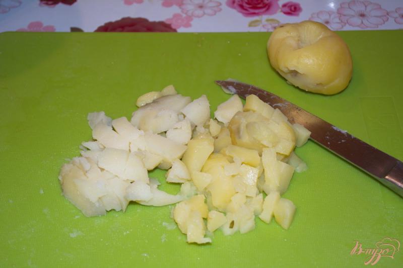 Фото приготовление рецепта: Салат из копченой скумбрии и бочкового огурца шаг №1