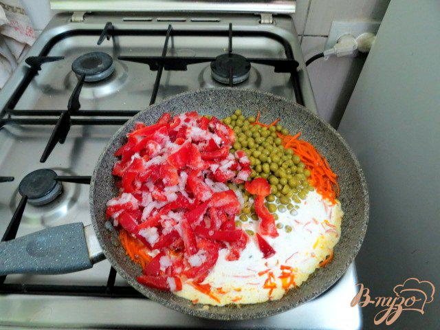 Фото приготовление рецепта: Овощи в сливках шаг №5