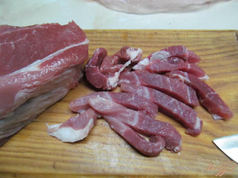 Фото приготовление рецепта: Кислая капуста со свининой в пиве шаг №1