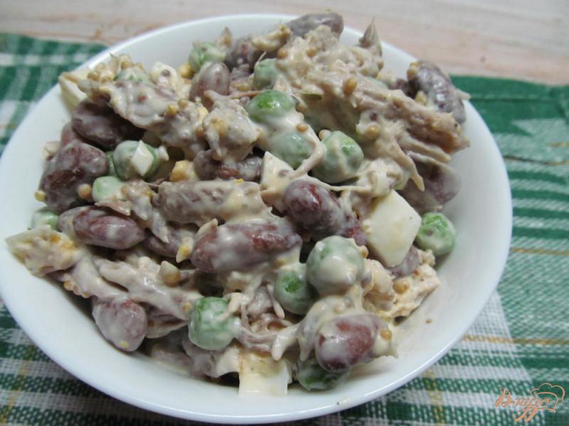 Фото приготовление рецепта: Овощной салат с мясом свинины шаг №5