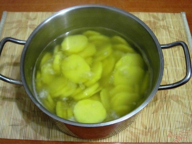 Фото приготовление рецепта: Запеканка из картофеля с рыбой шаг №3