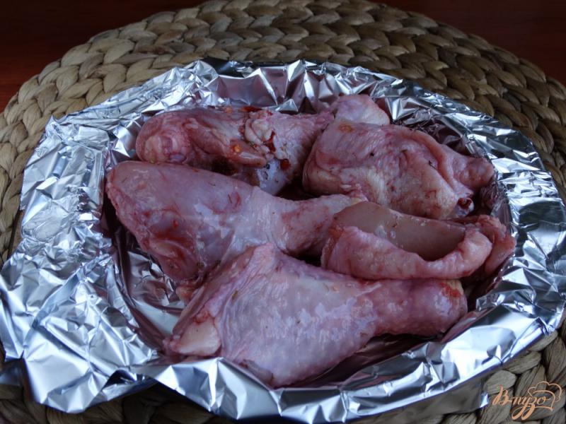 Фото приготовление рецепта: Курица в гранатово-имбирном маринаде шаг №4