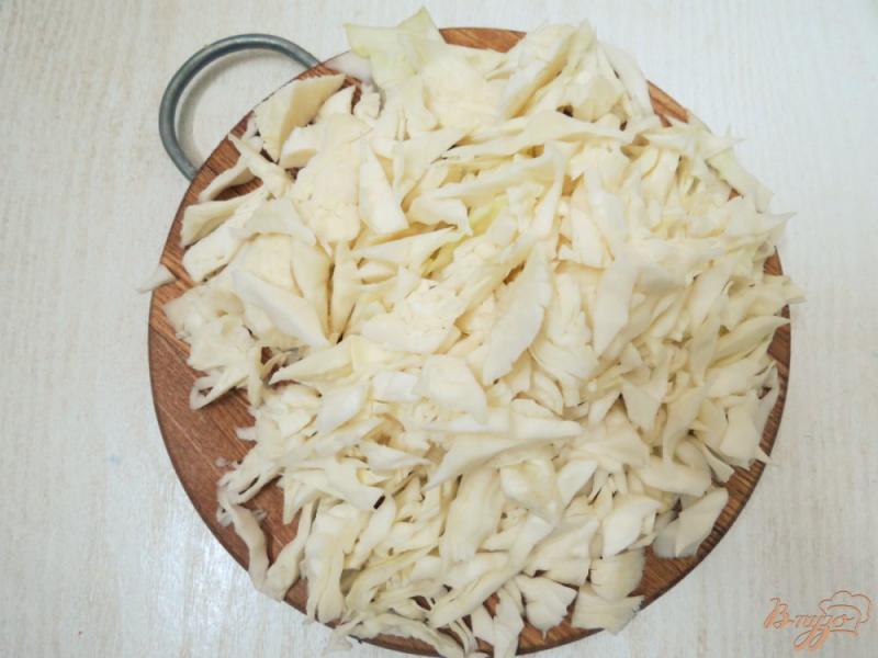 Фото приготовление рецепта: Рагу со свининой, картофелем и капустой шаг №4