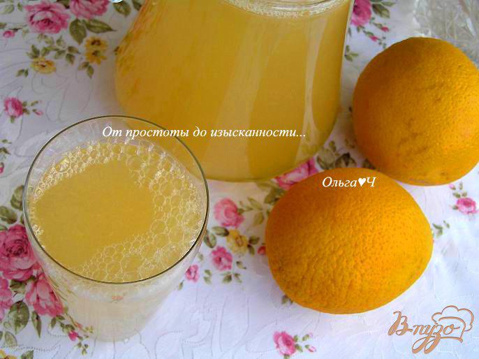 Фото приготовление рецепта: Напиток из апельсина и грейпфрута шаг №4