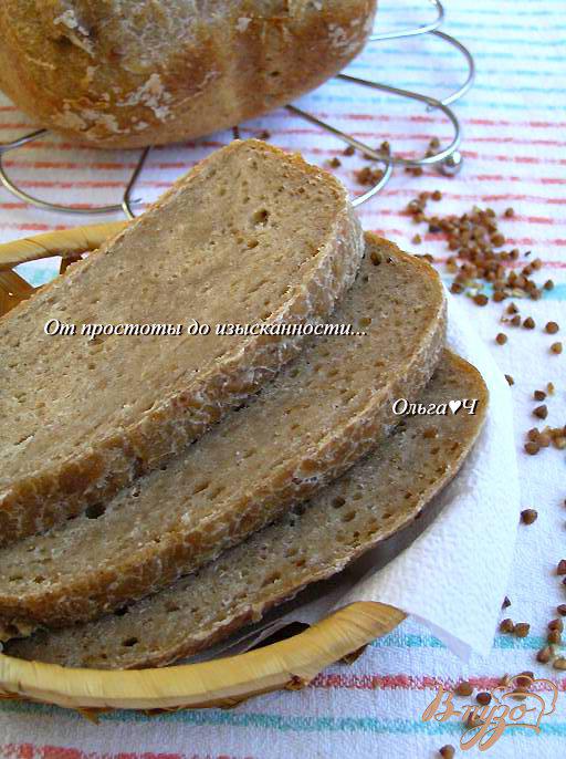 Фото приготовление рецепта: Ржаной хлеб с гречневыми хлопьями шаг №5