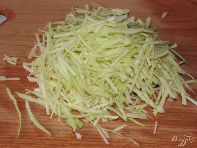 Фото приготовление рецепта: Салат из белокочанной капусты с китайской редькой шаг №1