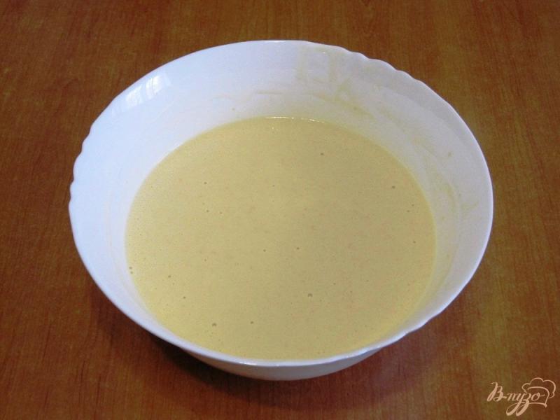 Фото приготовление рецепта: Блины с мандариновым пюре шаг №8