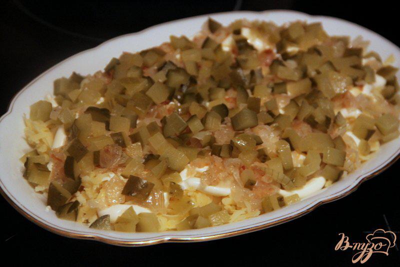 Фото приготовление рецепта: Салат из картофеля и печени шаг №4