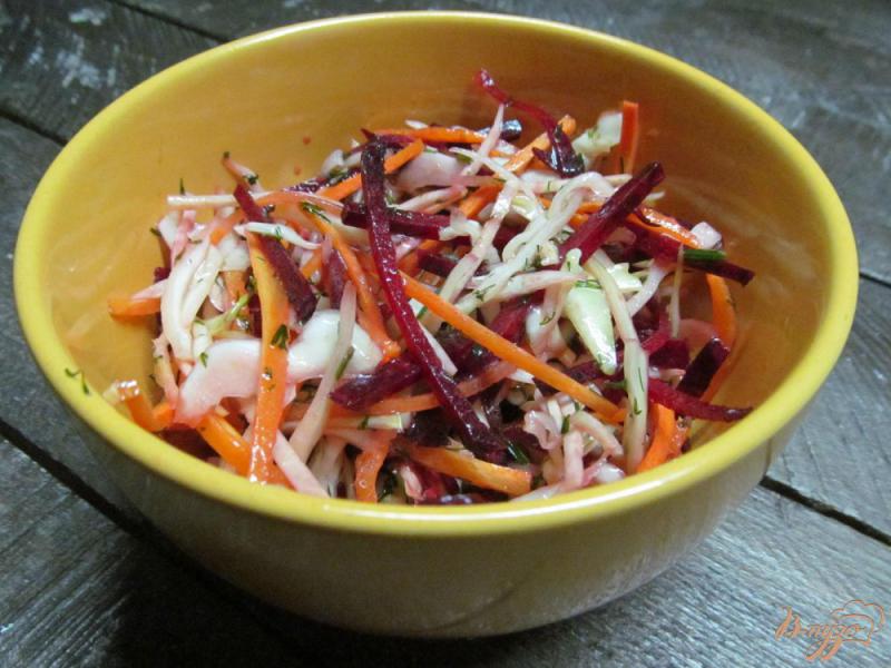 Фото приготовление рецепта: Витаминный салат со свеклой шаг №5