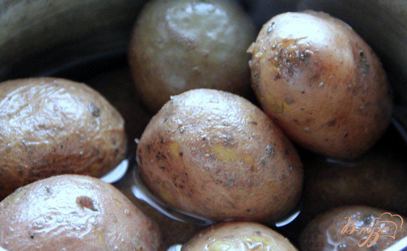 Фото приготовление рецепта: Гратин из картофеля и замороженых овощей, с ветчиной шаг №2