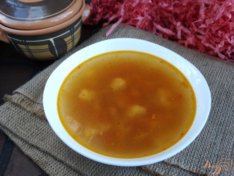 Фото приготовление рецепта: Суп с цветной капустой и сарделькой шаг №8