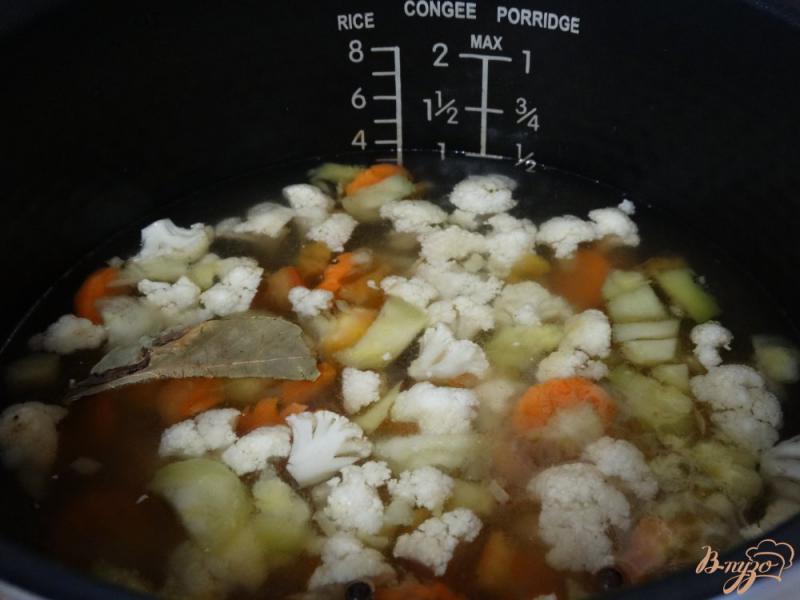 Фото приготовление рецепта: Густой овощной суп с нутом шаг №5