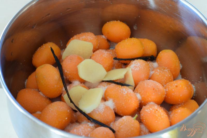 Фото приготовление рецепта: Кумкваты в сиропе из красного апельсина шаг №2