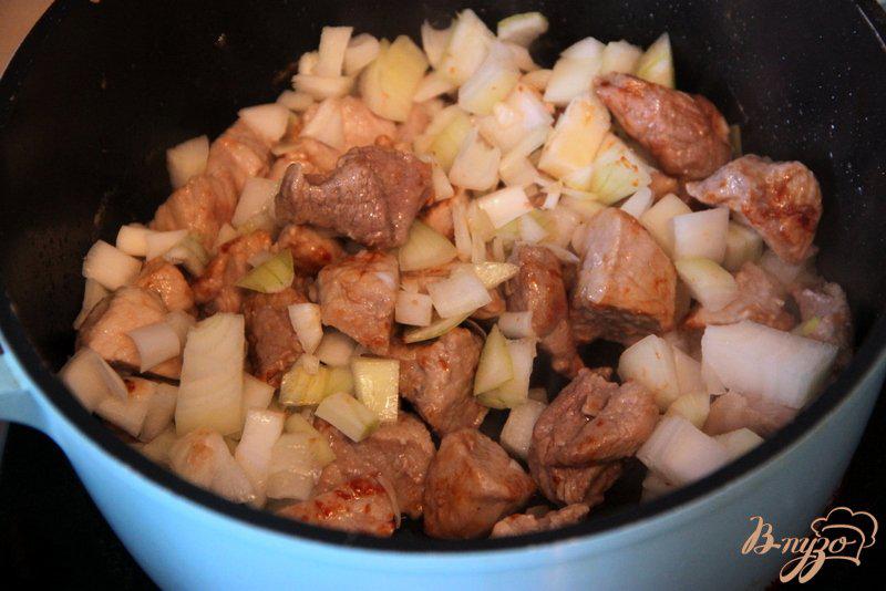Фото приготовление рецепта: Свинина с зеленой фасолью шаг №2