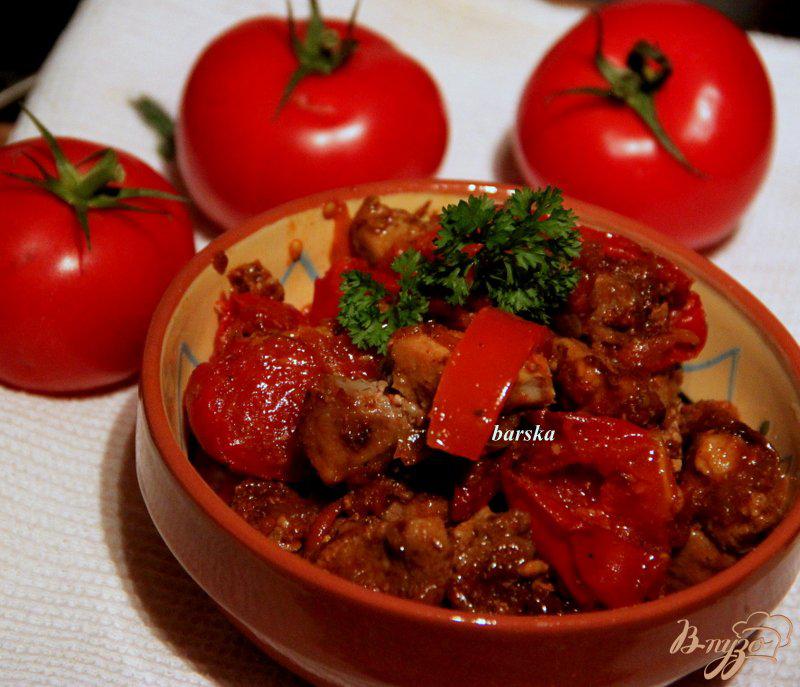 Фото приготовление рецепта: Мясо с овощами «Кавказ» шаг №5