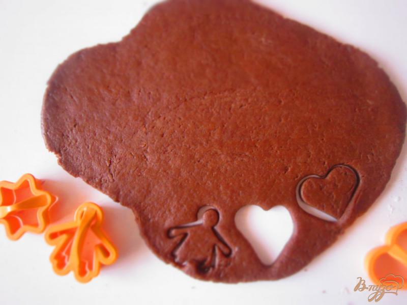 Фото приготовление рецепта: Шоколадное печенье на сыворотке шаг №5