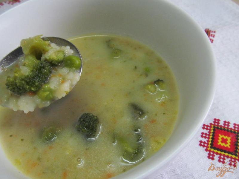 Фото приготовление рецепта: Суп - пюре с брокколи и фасолью шаг №8