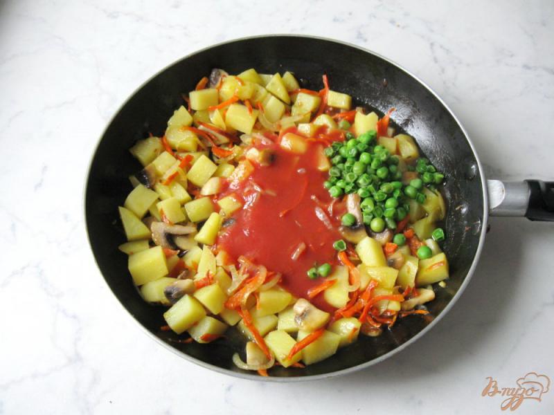 Фото приготовление рецепта: Овощное рагу с черемшой шаг №8