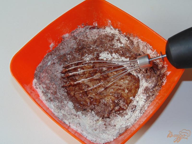 Фото приготовление рецепта: Шоколадные панкейки на домашнем йогурте шаг №2