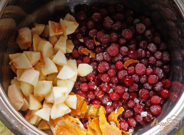 Фото приготовление рецепта: Яблочно-клюквенный чатни шаг №2