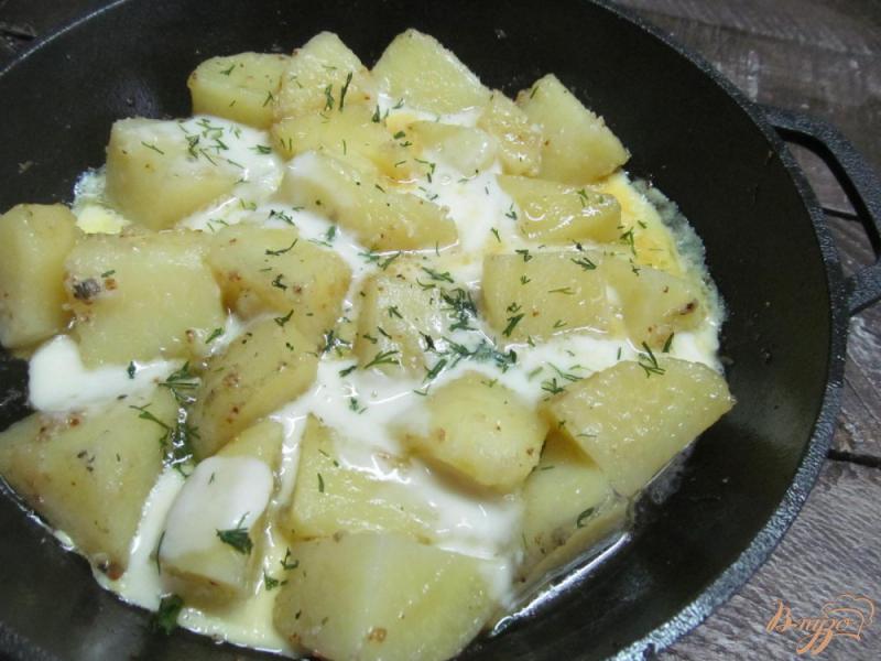 Фото приготовление рецепта: Картофель с брынзой шаг №5