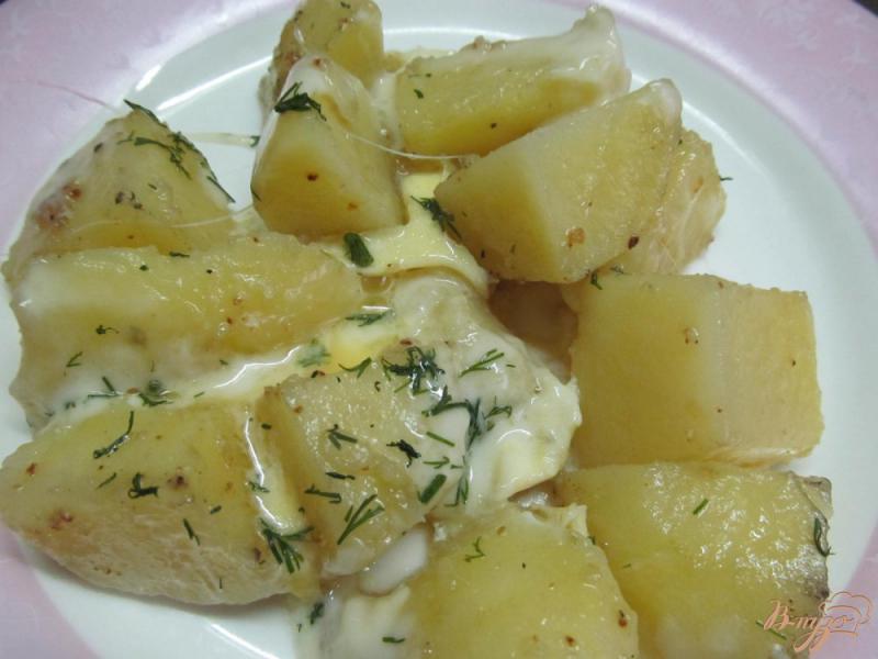 Фото приготовление рецепта: Картофель с брынзой шаг №6