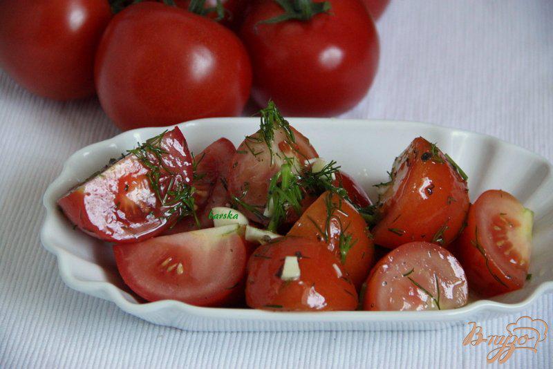 Фото приготовление рецепта: Маринованные помидорки (холодный способ) шаг №3