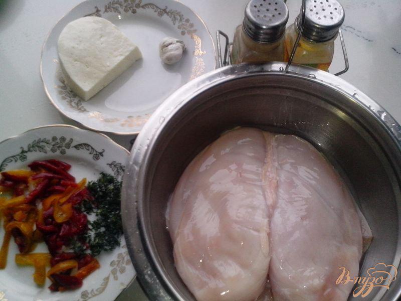 Фото приготовление рецепта: Фаршированные куриные грудки шаг №1