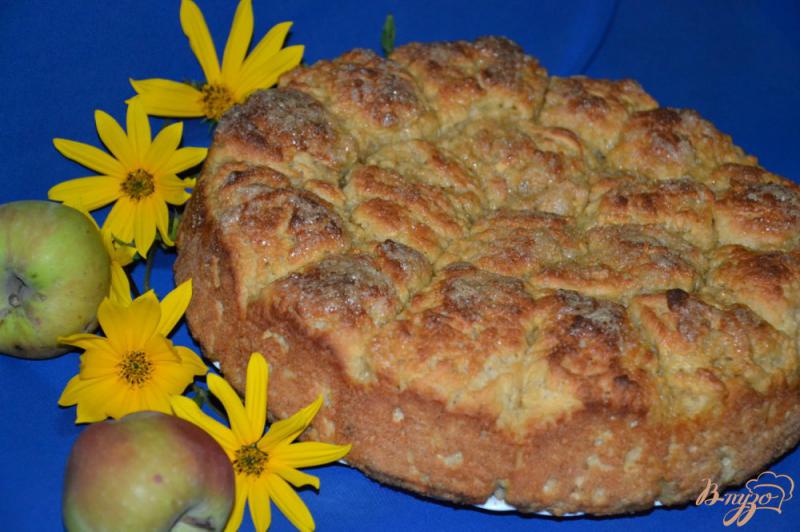 Фото приготовление рецепта: Яблочно-овсяные булочки с карамельной корочкой шаг №6