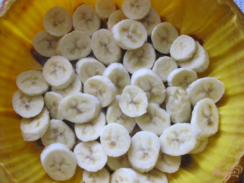 Фото приготовление рецепта: Постный банановый пирог шаг №6