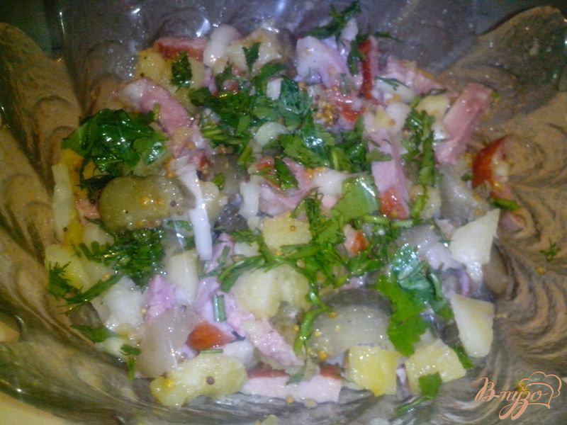 Фото приготовление рецепта: Немецкий картофельный салат шаг №4