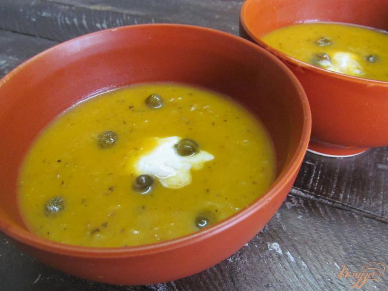 Фото приготовление рецепта: Суп-пюре из тыквы и квашенной капусты шаг №5