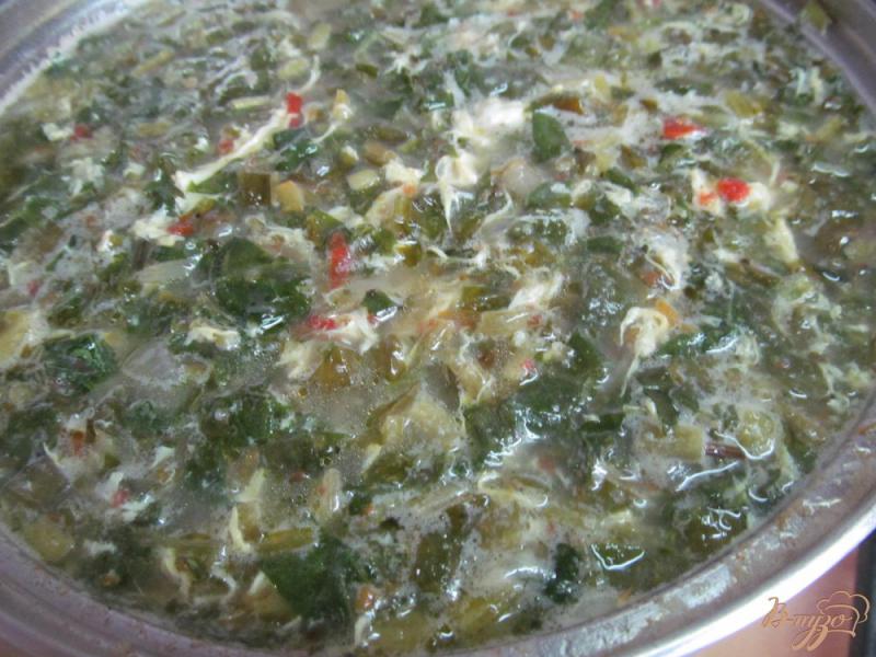 Фото приготовление рецепта: Суп со щавелем шаг №11