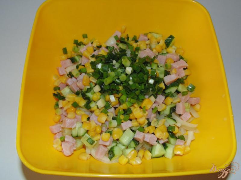 Фото приготовление рецепта: Картофельный салат со свиным балыком шаг №6