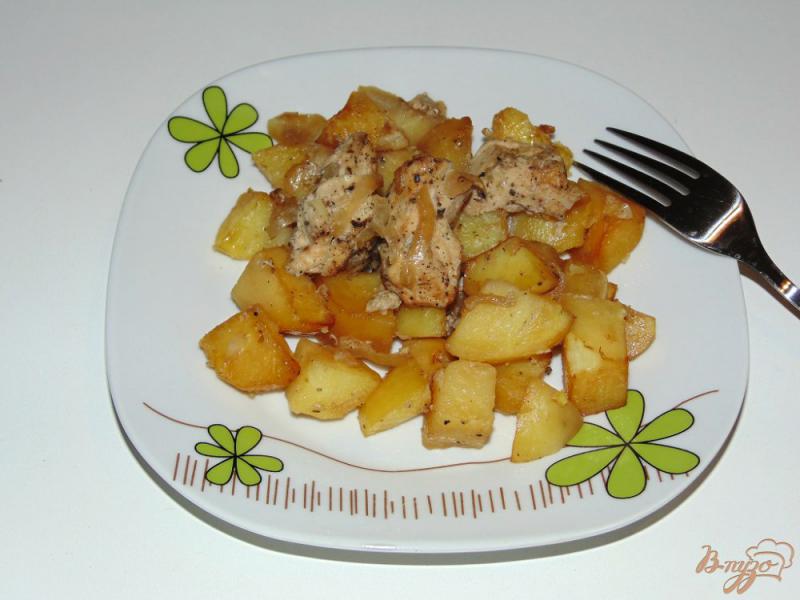 Фото приготовление рецепта: Картофель в рукаве с маринованным куриным филе шаг №7