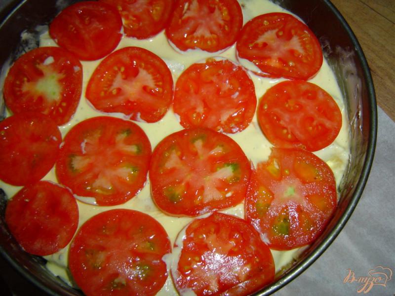 Фото приготовление рецепта: Заливной пирог из лаваша с мясом шаг №6