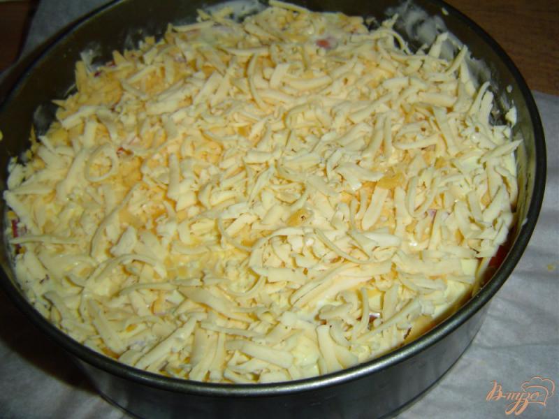 Фото приготовление рецепта: Заливной пирог из лаваша с мясом шаг №7