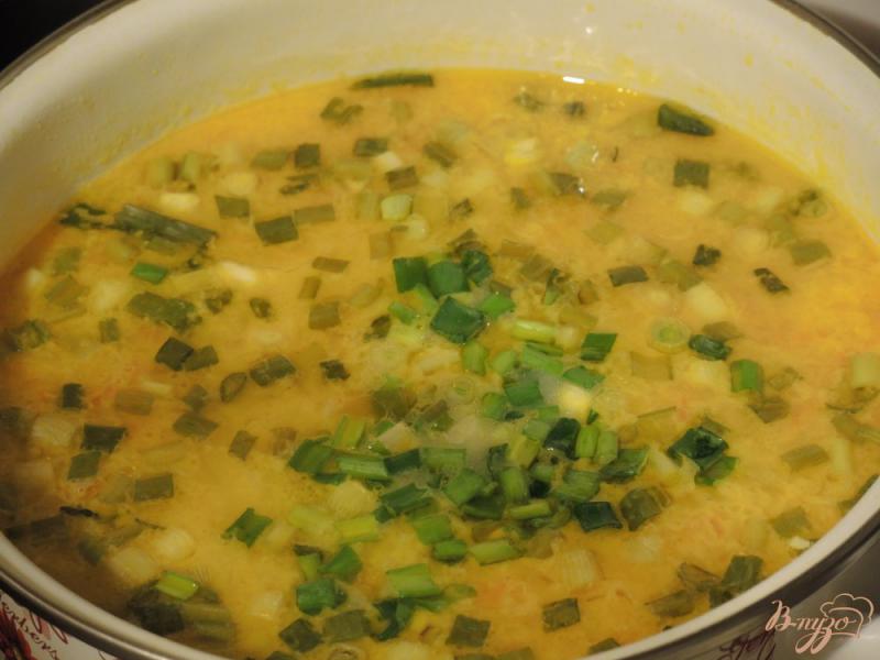Фото приготовление рецепта: Сырный суп с овощами шаг №8