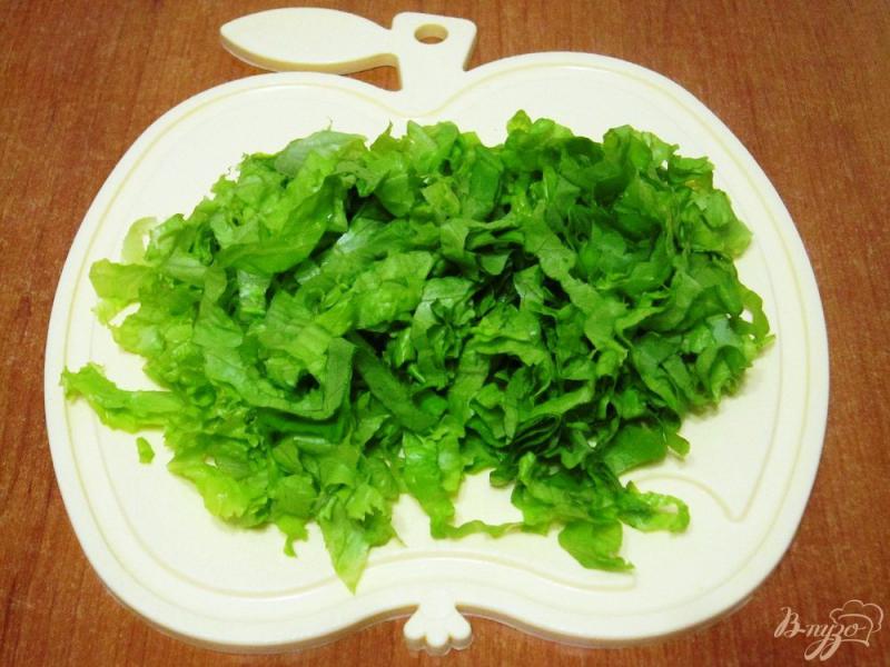 Фото приготовление рецепта: Салат с зеленью и курицей шаг №5